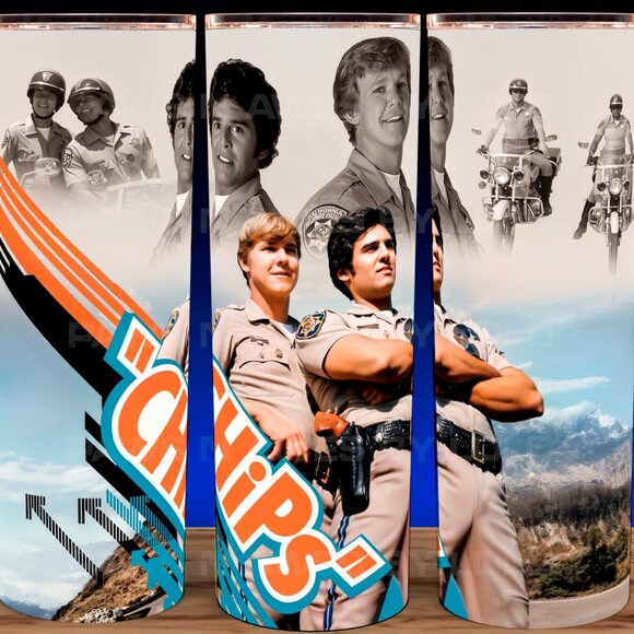 CHIPS - California Highway Patrol Erik Estrada Cup Mug Tumbler 20oz - Picture 1 of 3